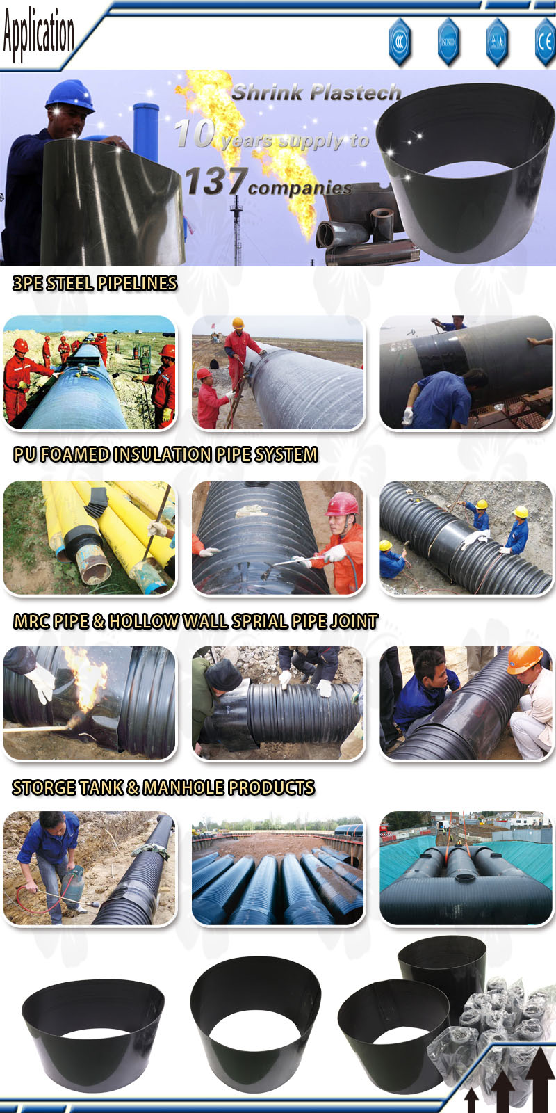 Pipe joint application